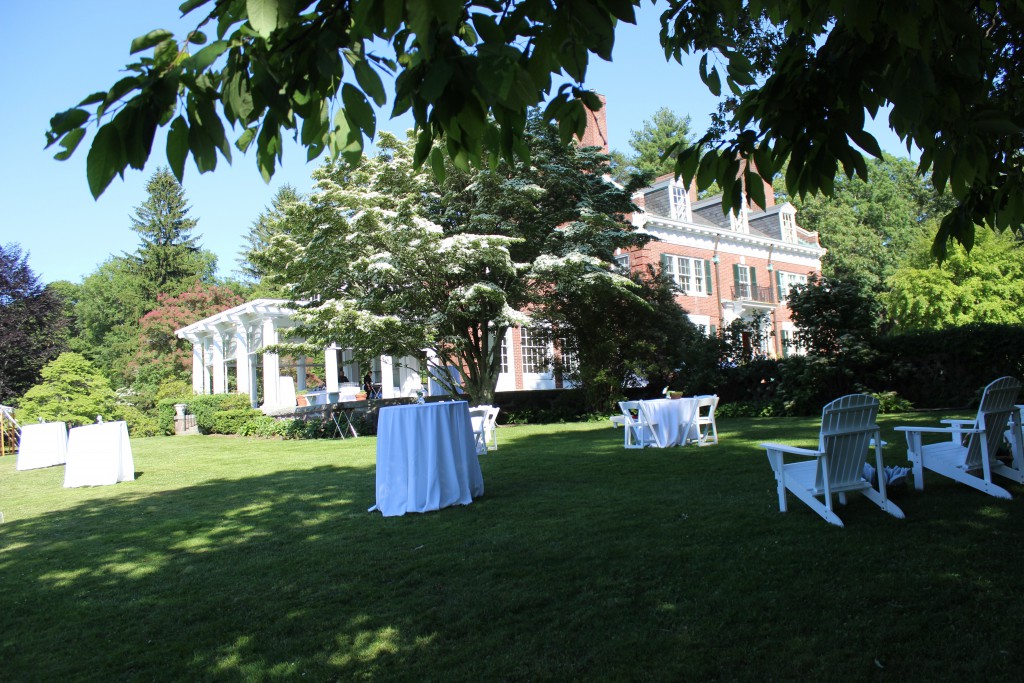 Lawn games at classic country Boston estate
